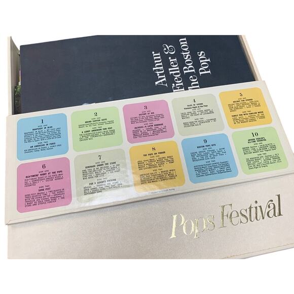 Vintage 1967 Arthur Fiedler & The Boston Pops Festival 10 Vinyl Record Album Set - Picture 4 of 4